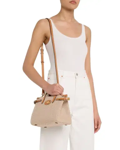 Valentino Garavani Antibes Small Canvas Shopping Tote Bag | Thumbnail 1 Valentino Garavani Antibes Small Canvas Shopping Tote Bag | Thumbnail 1