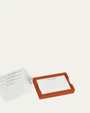 Graphic Image Leather Memo Tray with 100 "Wild Thoughts" Note Cards | Thumbnail 3 Graphic Image Leather Memo Tray with 100 "Wild Thoughts" Note Cards | Thumbnail 3