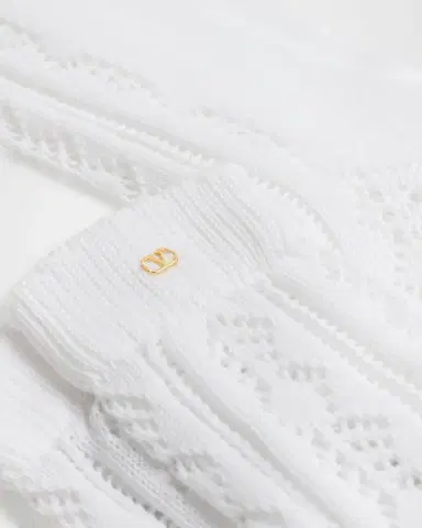Valentino Garavani Men's VLogo Cotton Knit Over-Calf Socks | Thumbnail 5 Valentino Garavani Men's VLogo Cotton Knit Over-Calf Socks | Thumbnail 5