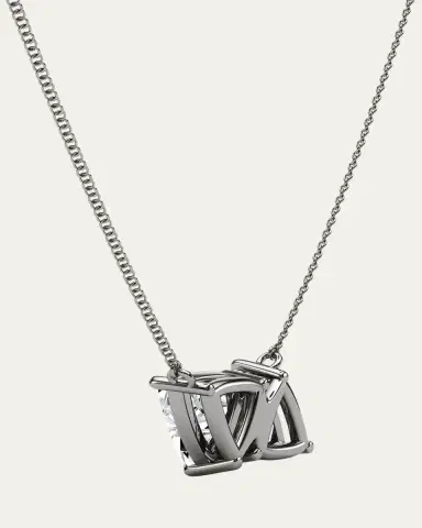 HauteCarat 18K Trillion Lab Grown Diamond Twin Necklace | Thumbnail 3 HauteCarat 18K Trillion Lab Grown Diamond Twin Necklace | Thumbnail 3