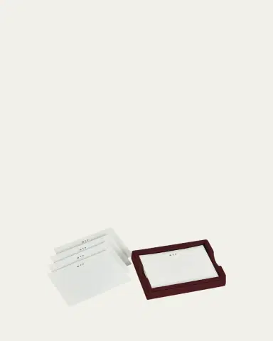 Graphic Image Leather Memo Tray with 100 "WTF" Note Cards | Thumbnail 3 Graphic Image Leather Memo Tray with 100 "WTF" Note Cards | Thumbnail 3
