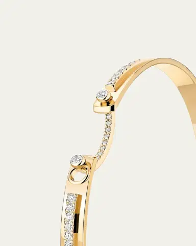 NOUVEL HERITAGE 18K Tuxedo Mood Bangle | Thumbnail 7 NOUVEL HERITAGE 18K Tuxedo Mood Bangle | Thumbnail 7