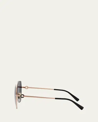 BVLGARI Round Metal & Nylon Sunglasses | Thumbnail 3 BVLGARI Round Metal & Nylon Sunglasses | Thumbnail 3