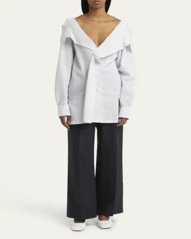 SETCHU Stripe Button Down Blouse | Thumbnail 2 SETCHU Stripe Button Down Blouse | Thumbnail 2