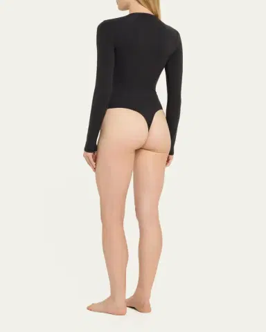 Skims Fits Everybody Crewneck Thong Bodysuit | Thumbnail 3 Skims Fits Everybody Crewneck Thong Bodysuit | Thumbnail 3