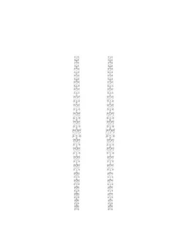 HauteCarat 18K Graduated Lab Grown Diamond Drop Earrings | Thumbnail 1 HauteCarat 18K Graduated Lab Grown Diamond Drop Earrings | Thumbnail 1
