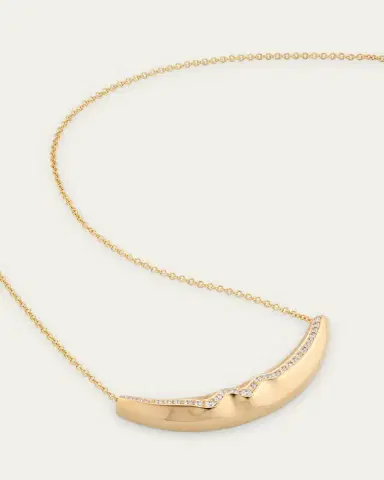 Lizzie Mandler Fine Jewelry 18K Yellow Gold Cable Chain Necklace with Pave Diamond Liquid Gold Slider | Thumbnail 3 Lizzie Mandler Fine Jewelry 18K Yellow Gold Cable Chain Necklace with Pave Diamond Liquid Gold Slider | Thumbnail 3