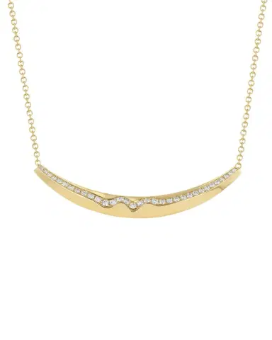 Lizzie Mandler Fine Jewelry 18K Yellow Gold Cable Chain Necklace with Pave Diamond Liquid Gold Slider | Thumbnail 1 Lizzie Mandler Fine Jewelry 18K Yellow Gold Cable Chain Necklace with Pave Diamond Liquid Gold Slider | Thumbnail 1
