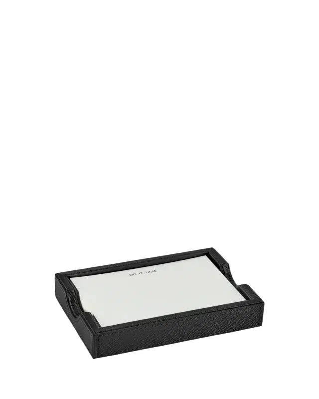 Leather Memo Tray with 100 "Do It Now" Note Cards Leather Memo Tray with 100 "Do It Now" Note Cards