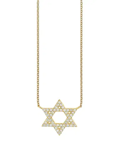 Sydney Evan 14K Yellow Gold and Diamond Star of David Necklace | Thumbnail 1 Sydney Evan 14K Yellow Gold and Diamond Star of David Necklace | Thumbnail 1