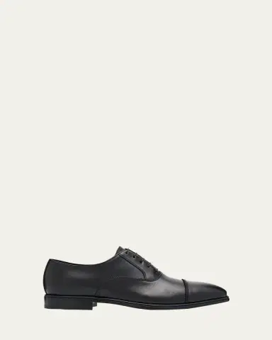 Ferragamo Men's Boston Brogue Leather Cap-Toe Oxfords | Thumbnail 6 Ferragamo Men's Boston Brogue Leather Cap-Toe Oxfords | Thumbnail 6