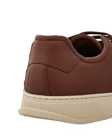 Ferragamo Men's Bruce Deerskin Leather Low-Top Sneakers | Thumbnail 1 Ferragamo Men's Bruce Deerskin Leather Low-Top Sneakers | Thumbnail 1
