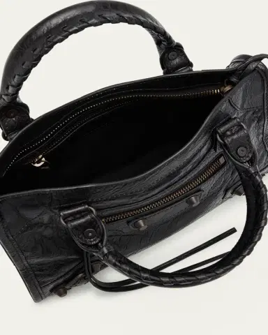 Balenciaga Le City Mini Leather Top-Handle Bag | Thumbnail 4 Balenciaga Le City Mini Leather Top-Handle Bag | Thumbnail 4