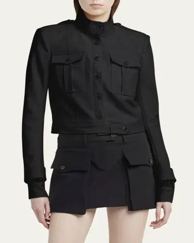 TOM FORD Shrunken Military Cotton Jacket | Thumbnail 3 TOM FORD Shrunken Military Cotton Jacket | Thumbnail 3
