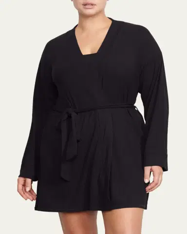 Skims Soft Lounge Ribbed Short Robe | Thumbnail 2 Skims Soft Lounge Ribbed Short Robe | Thumbnail 2