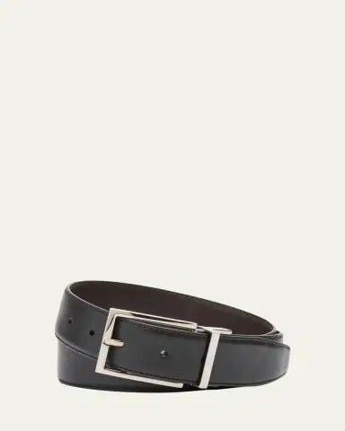 Brioni Men's Twist Buckle Reversible Belt | Thumbnail 2 Brioni Men's Twist Buckle Reversible Belt | Thumbnail 2