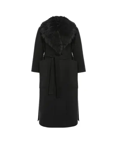 Gorski Loro Piana Double-Face Cashmere-Blend Coat with Detachable Merinillo Shearling Lamb Collar | Thumbnail 1 Gorski Loro Piana Double-Face Cashmere-Blend Coat with Detachable Merinillo Shearling Lamb Collar | Thumbnail 1