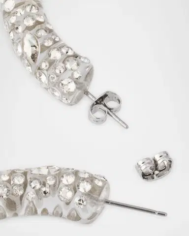 ALEXIS BITTAR Confetti Crystal Lucite Hoop Earrings | Thumbnail 7 ALEXIS BITTAR Confetti Crystal Lucite Hoop Earrings | Thumbnail 7