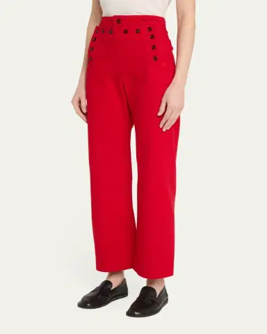 Bode Spring Twill Sailor Trousers | Thumbnail 4 Bode Spring Twill Sailor Trousers | Thumbnail 4