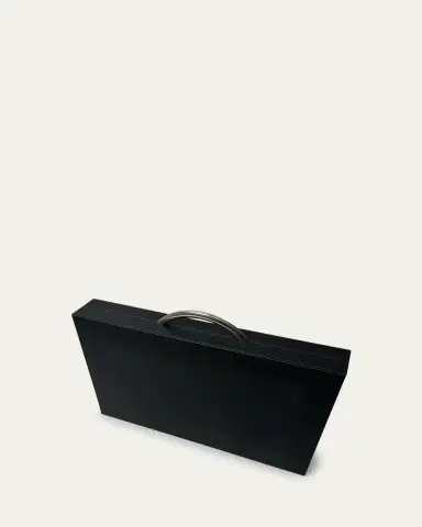 Renzo Romagnoli Small Leather Travel Backgammon Set | Thumbnail 2 Renzo Romagnoli Small Leather Travel Backgammon Set | Thumbnail 2