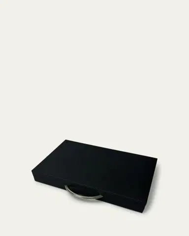 Renzo Romagnoli Small Leather Travel Backgammon Set | Thumbnail 3 Renzo Romagnoli Small Leather Travel Backgammon Set | Thumbnail 3