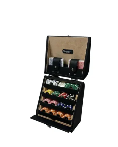 Renzo Romagnoli Dollaro Leather Vertical Poker Set | Thumbnail 1 Renzo Romagnoli Dollaro Leather Vertical Poker Set | Thumbnail 1