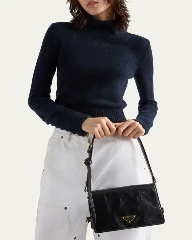 Prada Flap Soft Leather Shoulder Bag | Thumbnail 2 Prada Flap Soft Leather Shoulder Bag | Thumbnail 2