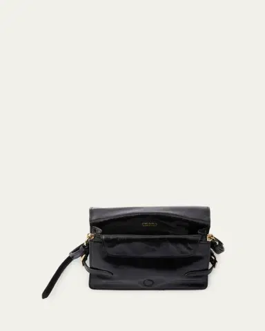Prada Flap Soft Leather Shoulder Bag | Thumbnail 4 Prada Flap Soft Leather Shoulder Bag | Thumbnail 4