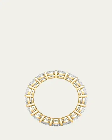 HauteCarat 18K Oval Cut Lab Grown Diamond Eternity Band, 6.0tcw | Thumbnail 3 HauteCarat 18K Oval Cut Lab Grown Diamond Eternity Band, 6.0tcw | Thumbnail 3