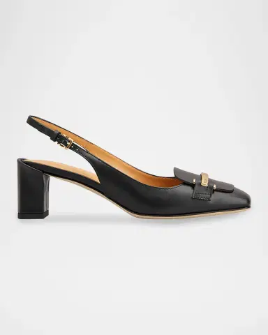 Tod's Leather Bar Slingback Pumps | Thumbnail 2 Tod's Leather Bar Slingback Pumps | Thumbnail 2