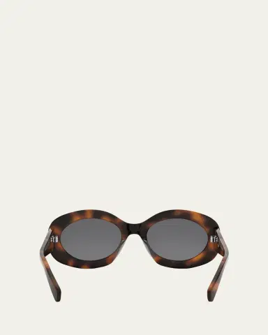 Celine Triomphe Round Acetate Sunglasses | Thumbnail 5 Celine Triomphe Round Acetate Sunglasses | Thumbnail 5
