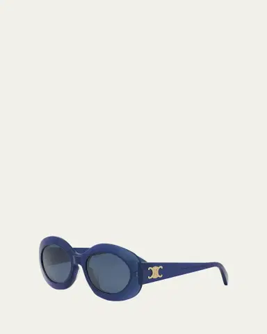 Celine Triomphe Round Acetate Sunglasses | Thumbnail 6 Celine Triomphe Round Acetate Sunglasses | Thumbnail 6