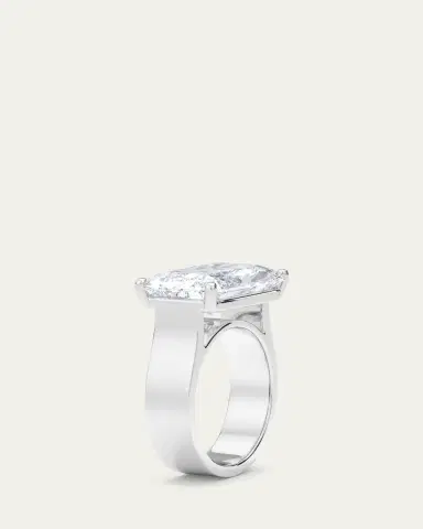 HauteCarat Men's Radiant Lab Grown Diamond East-West Band | Thumbnail 3 HauteCarat Men's Radiant Lab Grown Diamond East-West Band | Thumbnail 3