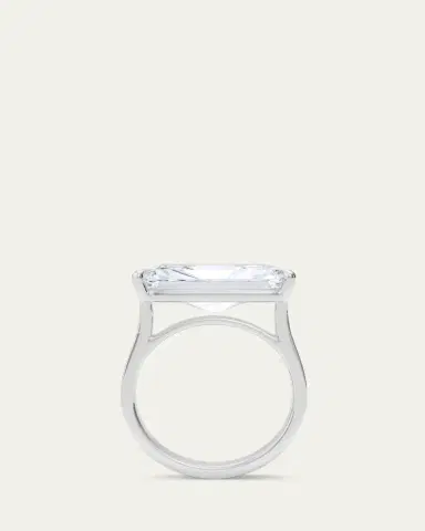 HauteCarat Men's Radiant Lab Grown Diamond East-West Band | Thumbnail 4 HauteCarat Men's Radiant Lab Grown Diamond East-West Band | Thumbnail 4