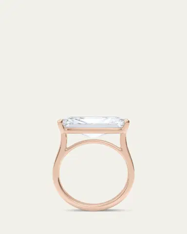 HauteCarat Men's Radiant Lab Grown Diamond East-West Band | Thumbnail 8 HauteCarat Men's Radiant Lab Grown Diamond East-West Band | Thumbnail 8