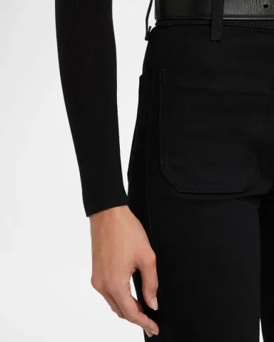 Nili Lotan Florence Flare Denim Jeans | Thumbnail 4 Nili Lotan Florence Flare Denim Jeans | Thumbnail 4