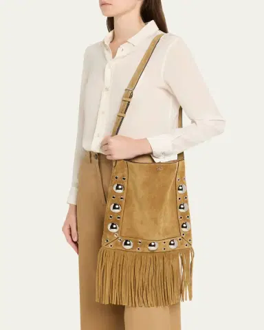 Valentino Garavani Nellcote Studded Fringe Suede Crossbody Bag | Thumbnail 2 Valentino Garavani Nellcote Studded Fringe Suede Crossbody Bag | Thumbnail 2