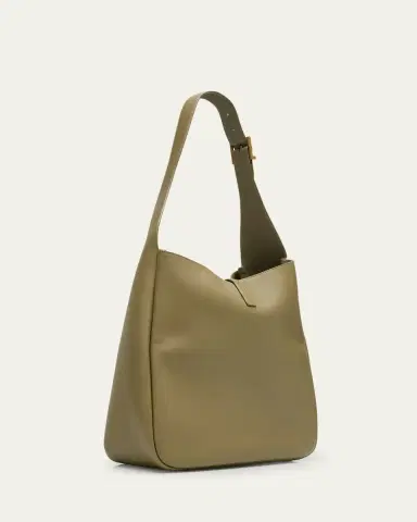 Saint Laurent Le 5 A 7 Large Shoulder Bucket Bag in Smooth Leather | Thumbnail 3 Saint Laurent Le 5 A 7 Large Shoulder Bucket Bag in Smooth Leather | Thumbnail 3