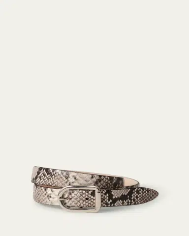 Déhanche Mija Snake-Embossed Leather Skinny Belt | Thumbnail 3 Déhanche Mija Snake-Embossed Leather Skinny Belt | Thumbnail 3
