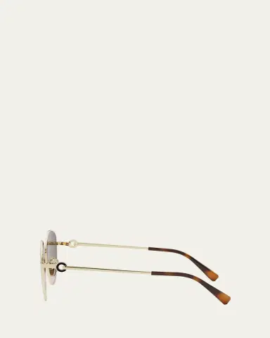 BVLGARI Round Metal & Nylon Sunglasses | Thumbnail 3 BVLGARI Round Metal & Nylon Sunglasses | Thumbnail 3