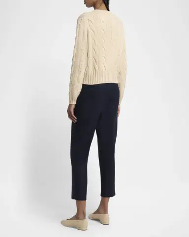 Loro Piana Napier Cashmere Cable-Knit Sweater | Thumbnail 6 Loro Piana Napier Cashmere Cable-Knit Sweater | Thumbnail 6