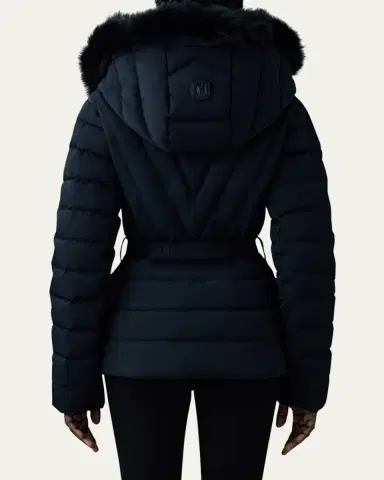 Mackage Elita Down Ski Jacket with Removable Shearling Trim | Thumbnail 4 Mackage Elita Down Ski Jacket with Removable Shearling Trim | Thumbnail 4