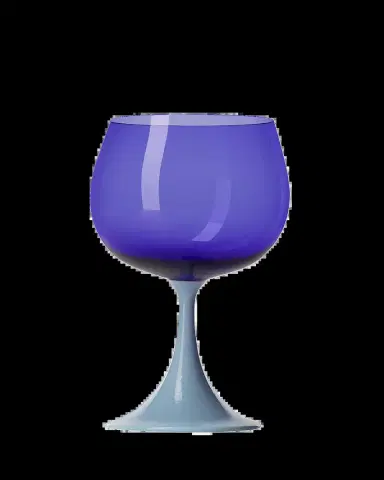 NasonMoretti Burlesque Light Blue/Blue Wine Glass, 29 oz. | Thumbnail 2 NasonMoretti Burlesque Light Blue/Blue Wine Glass, 29 oz. | Thumbnail 2