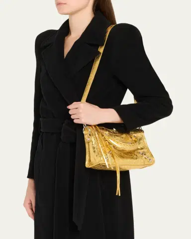 Balenciaga Le City Mini Metallic Leather Top-Handle Bag | Thumbnail 6 Balenciaga Le City Mini Metallic Leather Top-Handle Bag | Thumbnail 6