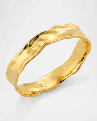 Alexis Bittar Brut Gold Strap Bangle | Thumbnail 4 Alexis Bittar Brut Gold Strap Bangle | Thumbnail 4