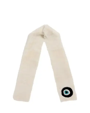 Pologeorgis Evil Eye Merino Shearling Scarf | Thumbnail 1 Pologeorgis Evil Eye Merino Shearling Scarf | Thumbnail 1