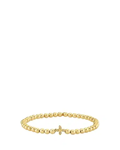 Sydney Evan 14K Yellow Gold Small Marquis Eye Bead Bracelet | Thumbnail 1 Sydney Evan 14K Yellow Gold Small Marquis Eye Bead Bracelet | Thumbnail 1