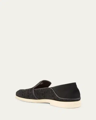 Santoni Men's Theo Woven Suede Loafers | Thumbnail 4 Santoni Men's Theo Woven Suede Loafers | Thumbnail 4