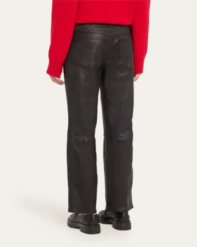 Sprwmn Slim Straight Leather Pants | Thumbnail 3 Sprwmn Slim Straight Leather Pants | Thumbnail 3