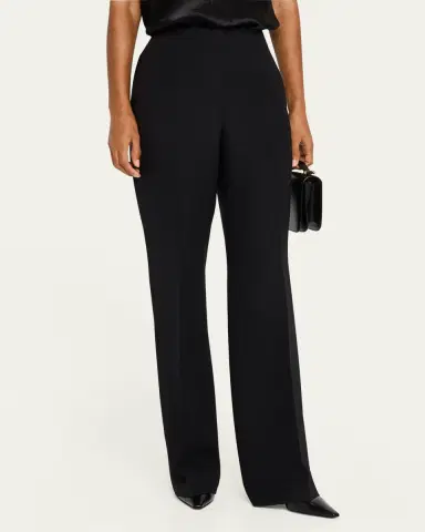 Lafayette 148 New York Saint Marks Straight Wool-Silk Pants | Thumbnail 4 Lafayette 148 New York Saint Marks Straight Wool-Silk Pants | Thumbnail 4